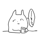他人に全く興味の無いうさぎ（個別スタンプ：16）