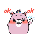 Bear-Pink chan（個別スタンプ：12）
