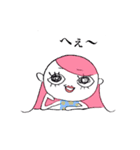 ピンク頭のガン見ちゃん（個別スタンプ：11）