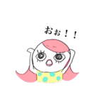 ピンク頭のガン見ちゃん（個別スタンプ：13）