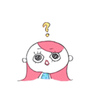 ピンク頭のガン見ちゃん（個別スタンプ：24）