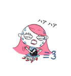 ピンク頭のガン見ちゃん（個別スタンプ：36）