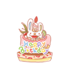 Dessert Rabbit(Chinese)（個別スタンプ：38）