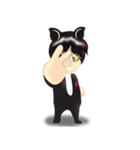 cartoon little dog boy（個別スタンプ：11）