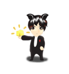 cartoon little dog boy（個別スタンプ：18）