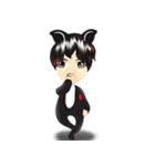 cartoon little dog boy（個別スタンプ：19）