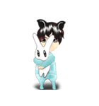 cartoon little dog boy（個別スタンプ：20）