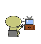 (楕 円) な エイリアン（個別スタンプ：15）