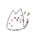 モノトーンcat.（個別スタンプ：35）