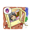 Leopard-Meow holiday（個別スタンプ：2）