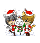 Leopard-Meow holiday（個別スタンプ：4）