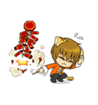 Leopard-Meow holiday（個別スタンプ：7）