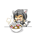 Leopard-Meow holiday（個別スタンプ：12）
