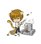 Leopard-Meow holiday（個別スタンプ：14）