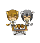 Leopard-Meow holiday（個別スタンプ：15）