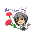 Leopard-Meow holiday（個別スタンプ：18）