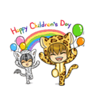 Leopard-Meow holiday（個別スタンプ：19）