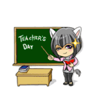 Leopard-Meow holiday（個別スタンプ：32）