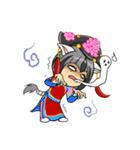 Leopard-Meow holiday（個別スタンプ：34）
