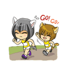 Leopard-Meow holiday（個別スタンプ：38）
