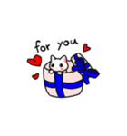 いたずらっこプレメーラ（白猫）（個別スタンプ：21）
