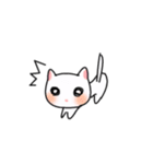 いたずらっこプレメーラ（白猫）（個別スタンプ：32）