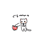 いたずらっこプレメーラ（白猫）（個別スタンプ：33）