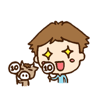 FrungFringMan And The Cow（個別スタンプ：31）