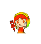 擬人化さ台湾のマンゴー（個別スタンプ：28）