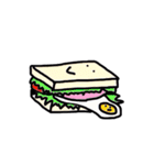 ワンローフ型食パン（個別スタンプ：14）