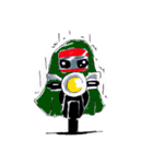 Rider motorcycle cartoon（個別スタンプ：7）