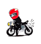 Rider motorcycle cartoon（個別スタンプ：15）