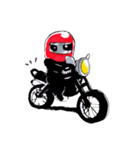 Rider motorcycle cartoon（個別スタンプ：16）