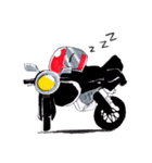 Rider motorcycle cartoon（個別スタンプ：22）