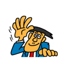 Businessman in blue suit（個別スタンプ：1）