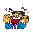 Businessman in blue suit（個別スタンプ：2）