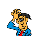 Businessman in blue suit（個別スタンプ：3）