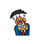 Businessman in blue suit（個別スタンプ：4）