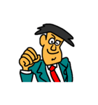 Businessman in blue suit（個別スタンプ：5）