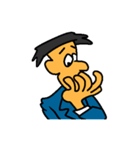 Businessman in blue suit（個別スタンプ：6）