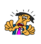 Businessman in blue suit（個別スタンプ：7）