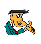 Businessman in blue suit（個別スタンプ：9）