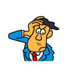 Businessman in blue suit（個別スタンプ：10）