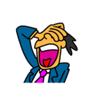 Businessman in blue suit（個別スタンプ：16）