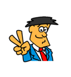 Businessman in blue suit（個別スタンプ：17）