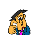 Businessman in blue suit（個別スタンプ：18）