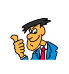 Businessman in blue suit（個別スタンプ：19）