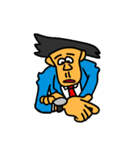 Businessman in blue suit（個別スタンプ：22）