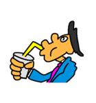 Businessman in blue suit（個別スタンプ：24）