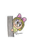 おかっぱミルちゃん（個別スタンプ：16）